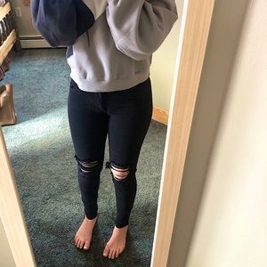 Black American Eagle Hi-Rise Jeggings